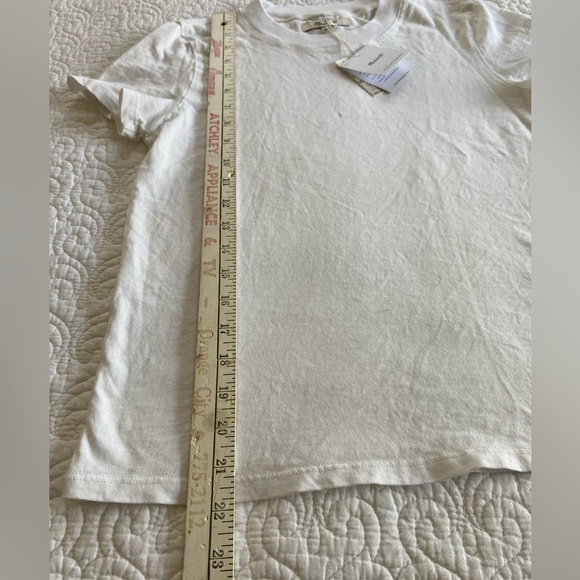 Madewell The Shrunken Tee White Crew Neck Short Sleeve Size XXS - Picture 11 of 11